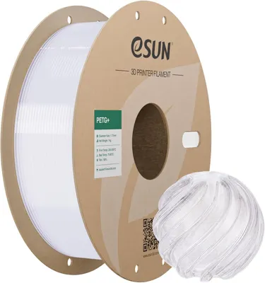 Productafbeelding van PETG+ filament 1,75 mm - 3D printer filament - Transparant - 1 kg