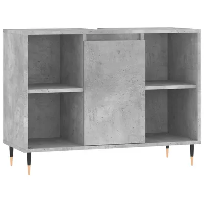 Produktbild von Badschrank Betongrau 80x33x60 cm Holzwerkstoff