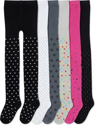 Produktbild von TupTam Mädchen Strickstrumpfhosen Bunt Gemustert 6er Pack, Farbe: Farbenmix 6, Größe: 140-146