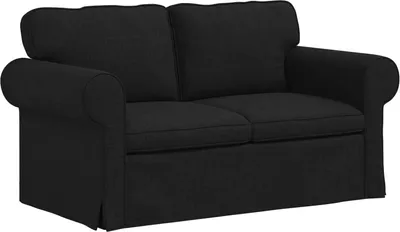 Produktbild von vidaXL Sofa Schwarz 155 x 82 x 80 cm Stoff