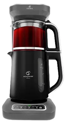Image de Karaca Caysever Robotea Pro 4 en 1 bouilloire à thé automatique parlante et machine à café filtre, 2500W, Space Grey