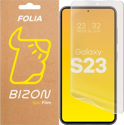 Produktbild von Matte Folie für Galaxy S23, Bizon Glass Film Sun, 1 Stück