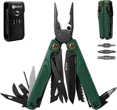 Obrázok produktu pre Multitool 19v1, G10 rukoväť, pre kempovanie, zelená