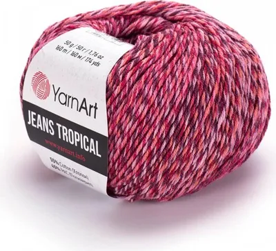 Produktbild von Yarn Art Jeans Tropical 615 Multi Strickgarn