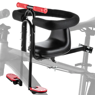 Produktbild von Fahrradkindersitz vorne 20 kg, für Kinder 1 bis 4 Jahre, mit Armlehnen und Fußstütze, für Kinderfahrrad