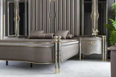 Produktbild von Nachttisch Grau Schlafzimmer Elegantes Modern Möbel Schön Nachttische Luxus Neu