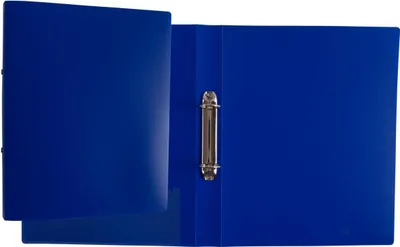 Produktbild von 6 Ringbücher / DIN A4 / 2-Ringmechanik / Farbe: transluzent blau