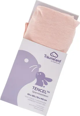 Produktbild von Traumeland TT04193, Flachbettlaken, 60 x 120 cm, Pink, Einfarbig