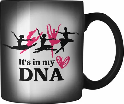Produktbild von Trendation - Ballett Ballerina Tänzerin Farbwechsel Zauber-Tasse Mädchen Geschenk Frauen Tanzen Geschenkidee Karabiner Farbwechsel Zauber-Tasse Edelstahl (Schwarz)