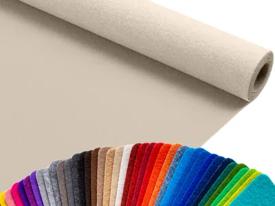 Produktbild von Primaflor Eventteppich PODIUM Creme 2,00m x 1,00m - Meterware - Viele Farben - Schwer Entflammbarer B1 Messeteppich, Rutschfester Hochzeichtsläufer, Läufer für Hochzeiten & Events