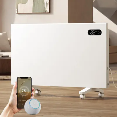 Produktbild von EMKE Smart Elektroheizung 2000 W, Elektrische Konvektorheizung, Weiß App- & Sprachsteuerung, Thermostat & Timer, Elektroheizkörper