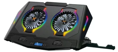 Obrázek produktu pro Conceptronic ERGO Gaming - Ventilátor pro notebooky - s 2-portovým rozbočovačem USB 2.0, stojánek na smartphone - 43,2 cm (17")