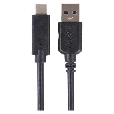 Obrázok produktu pre USB kábel 3.0 A/M - USB 3.1 C/M 1m čierny, Quick charge 71390