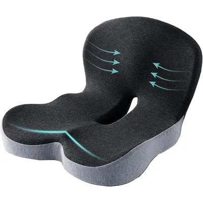Produktbild von Sitzkissen, Hochwertige Memory Foam Sitzkissen, Druckentlastung, Ergonomische Sitzkissen für Auto, Sofa und Büro