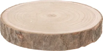 Image de Rondelle d'arbre en bois naturel - 18-23cm - Rondelle d'arbre en bois décoratif pour le bricolage