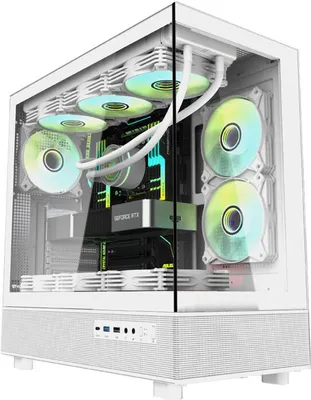 Obrázok produktu pre darkFlash DPX90 WHITE, Tower, PC, Biela, ATX, ITX, SPCC, Temperované sklo, 18,5 cm