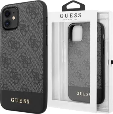 A phone case is displayed in its packaging next to the actual product.