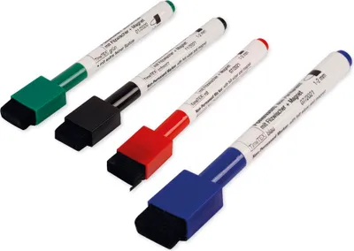 Produktbild von TimeTEX Folienstift Non Permanent mit Filzwischer + Magnet
