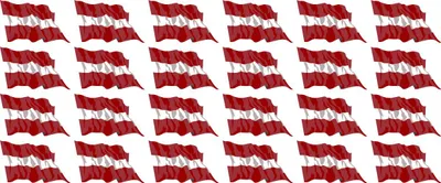 Produktbild von Mini Aufkleber Set - Pack wehend - 33x20mm - selbstklebender Sticker - Lettland - Flagge / Banner / Standarte fürs Auto, Büro, zu Hause und die Schule - 24 Stück