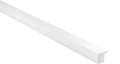 Produktbild von HEXIM Lamellenwand HDPS Polystyrol - Lamellen Wandverkleidung Akustikpaneele Wandpaneele Holz Imitat - (1 Abschlussleiste - weiß) 3D Paneele Wand Küche
