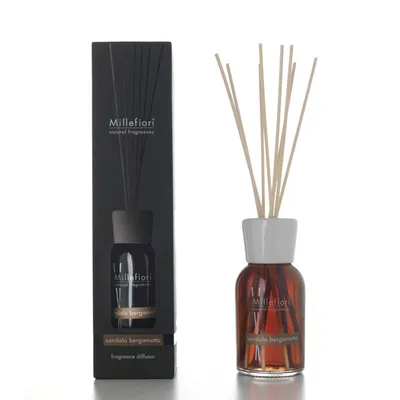 A Millefiori fragrance diffuser and its packaging are displayed against a white background.
