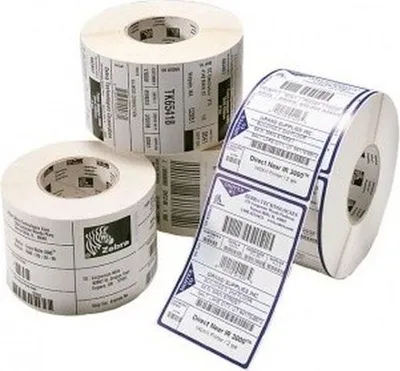 Produktbild von Zebra Z-Perform 1000D, Weiß, Permanent Adhesive, Gestanztes Etikett, Rolle, Papier, Thermodirekt