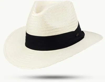 Immagine prodotto di Cappello di paglia Cappello Bogart Cappello estivo Cappello da sole Panama Uomo Donna "MINEO" Bianco