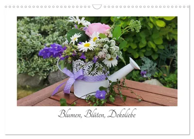 Produktbild von Blumen, Blüten, Dekoliebe (Wandkalender 2027 DIN A3 quer), CALVENDO Monatskalender
