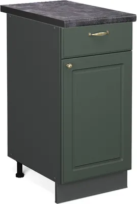 Obrázok produktu pre Kuchynská spodná skrinka Vicco Fame-Line Zelený a zlatý vidiecky dom 40 cm , AP Antracit, Model 46376