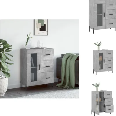 Produktbild von vidaXL Sideboard Betongrau 69,5x34x90 cm Holzwerkstoff -  Sideboards