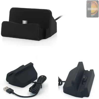 Produktbild von K-S-Trade Docking-Station kompatibel mit Samsung Galaxy XCover7 Ladestation Dock Ladegerät Docking Station Tischständer Ständer inkl. USB Typ C