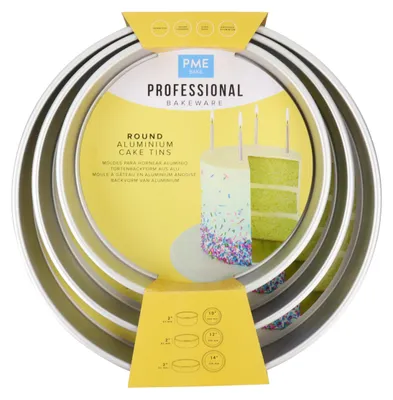 Produktbild von PME Runde Kuchenform - Set mit 3-50mm tiefen Formen