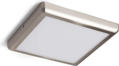 Produktbild von LED Deckenleuchte 24W Eckig Metall 300x300 mm Design Silber 3000K Warmweiß