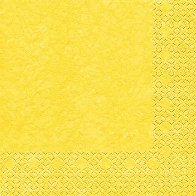 Produktbild von 20 Servietten Gelb 33 x 33 cm 3 lagig, Lunch Servietten, Servietten Modern Colours Tissue für den gedeckten Tisch Anlass, Fest, Party, Hochzeit, Taufe, Kommunion, Weihnachten, Ostern