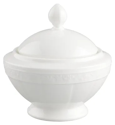 Zdjęcie produktu dla Villeroy & Boch White Pearl, Biały, Porcelana, Okrągły, Porcelana, Biały, Zdejmowana pokrywa