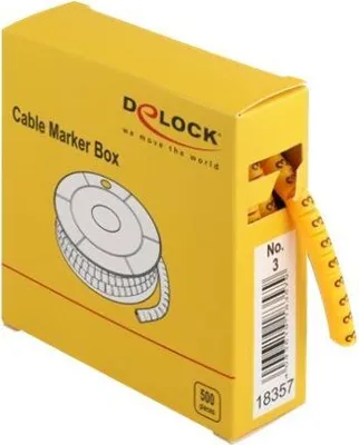Obrázok produktu pre DeLOCK 18357, Žltá, 500 kusov