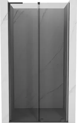 Produktbild von Mexen Velar L Schiebetür für Duschkabine 100 cm, graphit, gebürstetes Gun Gray - 871-100-003-41-66