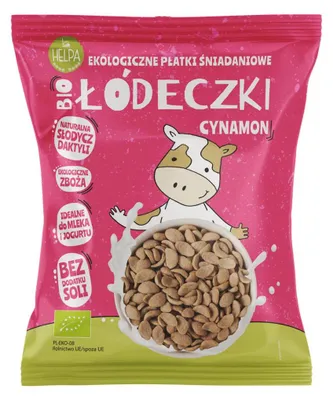 ŁÓDECZKI JAGLANO - OWSIANE Z CYNAMONEM BEZ DODATKU CUKRÓW BIO 260 g - HELPA