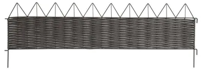 Produktbild von Beeteinfassung aus Rattan mit Zacken