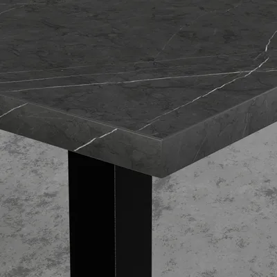 Produktbild von Gastro Tischplatte | Marmor Dunkel | 60x60 cm