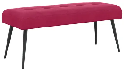 Immagine prodotto di Panca vidaXL con rivestimento a bottoni, rosso vino, 110 x 40 x 46 cm, velluto