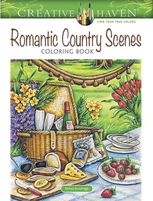 Obrázek produktu pro Creative Haven Romantic Country Scenes Coloring Book