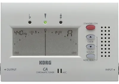 Produktbild von Korg CA-40 Chromatic TunerKORG Stimmgerät, chromatisch, CA-40, weiß