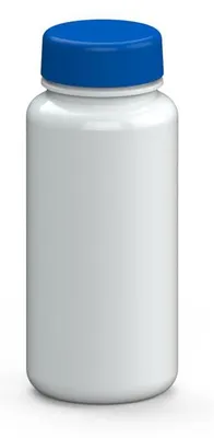 Immagine prodotto di Borraccia "Refresh" da 400 ml - Bottiglia in Tritan senza BPA, ideale per bambini e adulti, con tappo a prova di perdite - bianca/blu