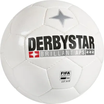 Produktbild von DERBYSTAR Brillant APS, Weiß, FIFA, Abbildung, Laminiert, Mikrofaser, Polyurethan, 1 Stück(e)