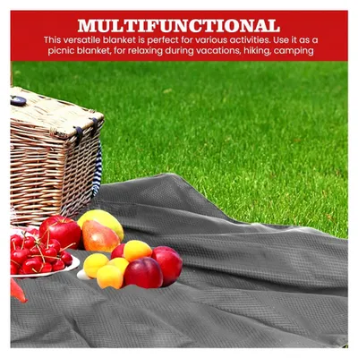 Produktbild von 210 x 200 cm Stranddecke sandfrei: Ultraleicht und tragbar, sanddicht und wasserdicht, langlebige große Picknickdecke für Strand, Picknick, Camping und Wandern