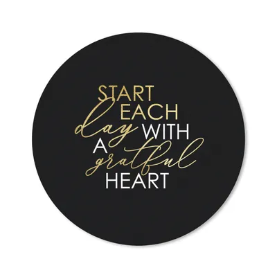 Produktbild von MuchoWow® Mauspad Mousepad Zitat - Herz - Gold - Schwarz 20x20 cm - Mousepads - Maus Mat - Pad - Mausunterlage - Schreibtischmatte