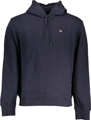 Produktbild von Herren-Sweatshirt Blau: Langarm-Hoodie mit Reißverschluss & Stickerei