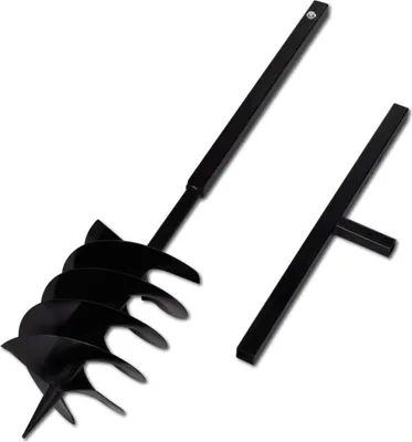 Produktbild von Hochwertigen Möbel Gartenmöbel & Zubehör - Erdbohrer mit Griff 200 mm Verlängerungsrohr 5 m NEU4617226