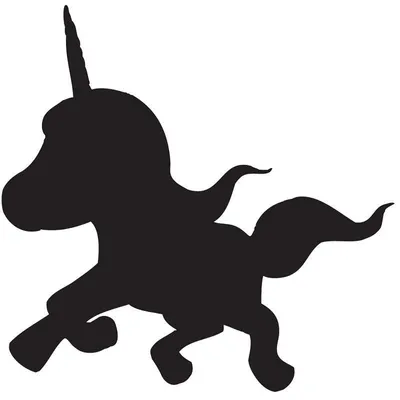 Produktbild von Kreidetafel-Aufkleber – abwischbare Wandaufkleber – EINHORN – 50 x 50 cm
